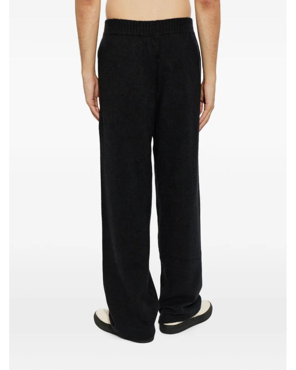 Laneus Black Pantalon À Taille Élastiquée for men