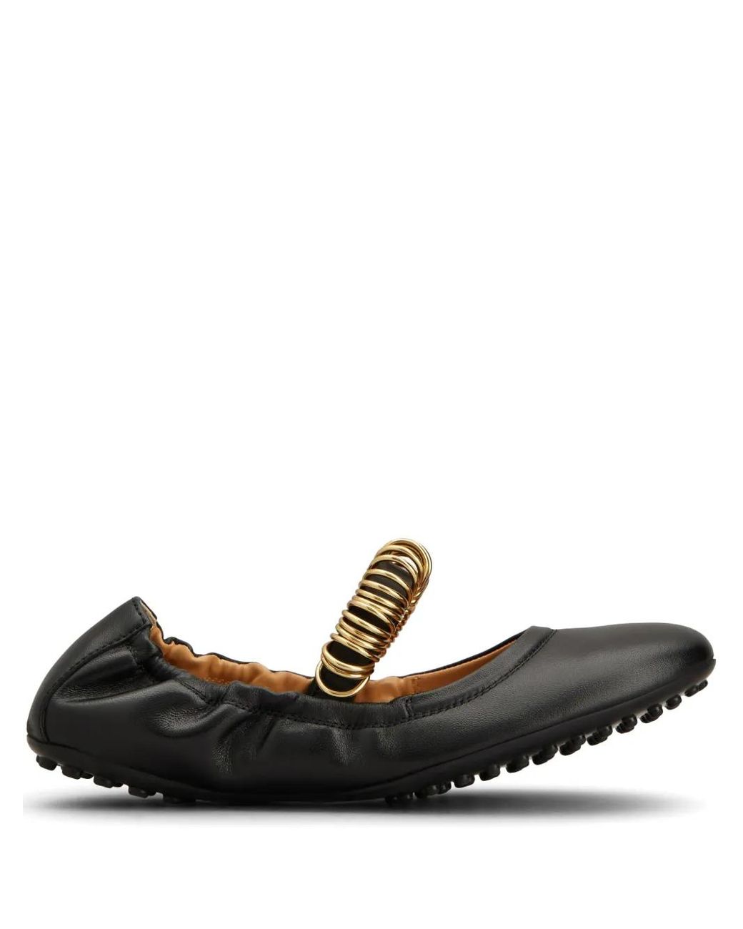 Tod's Black Flat Shoes Dee Band Rings