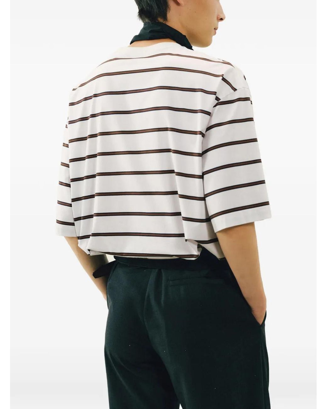CROQUIS White Striped T-Shirt for men