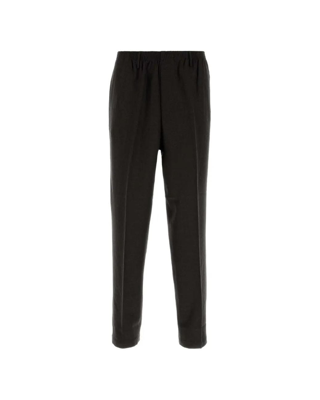 Cellar Door Black Alfred Wool Trousers for men