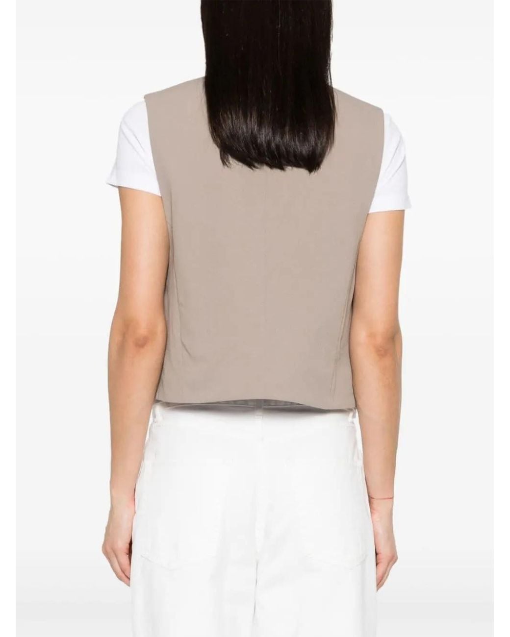 AMI Multicolor Open-Front Waistcoat