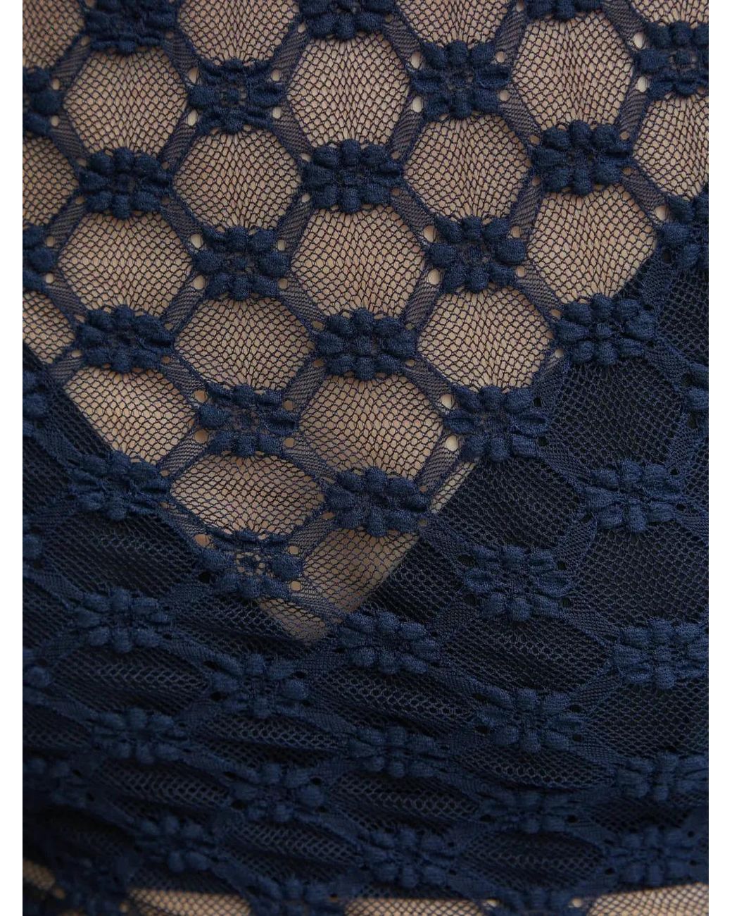 Bardot Blue Adoni Long-Sleeve Top
