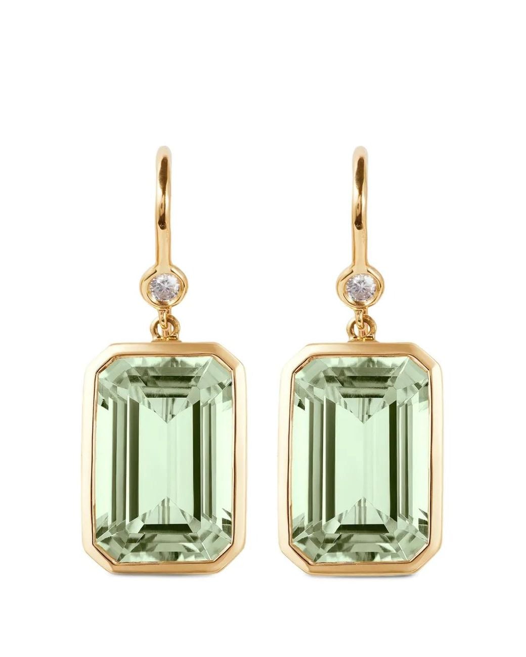 Goshwara Green Gossip Emerald-Cut Earrings