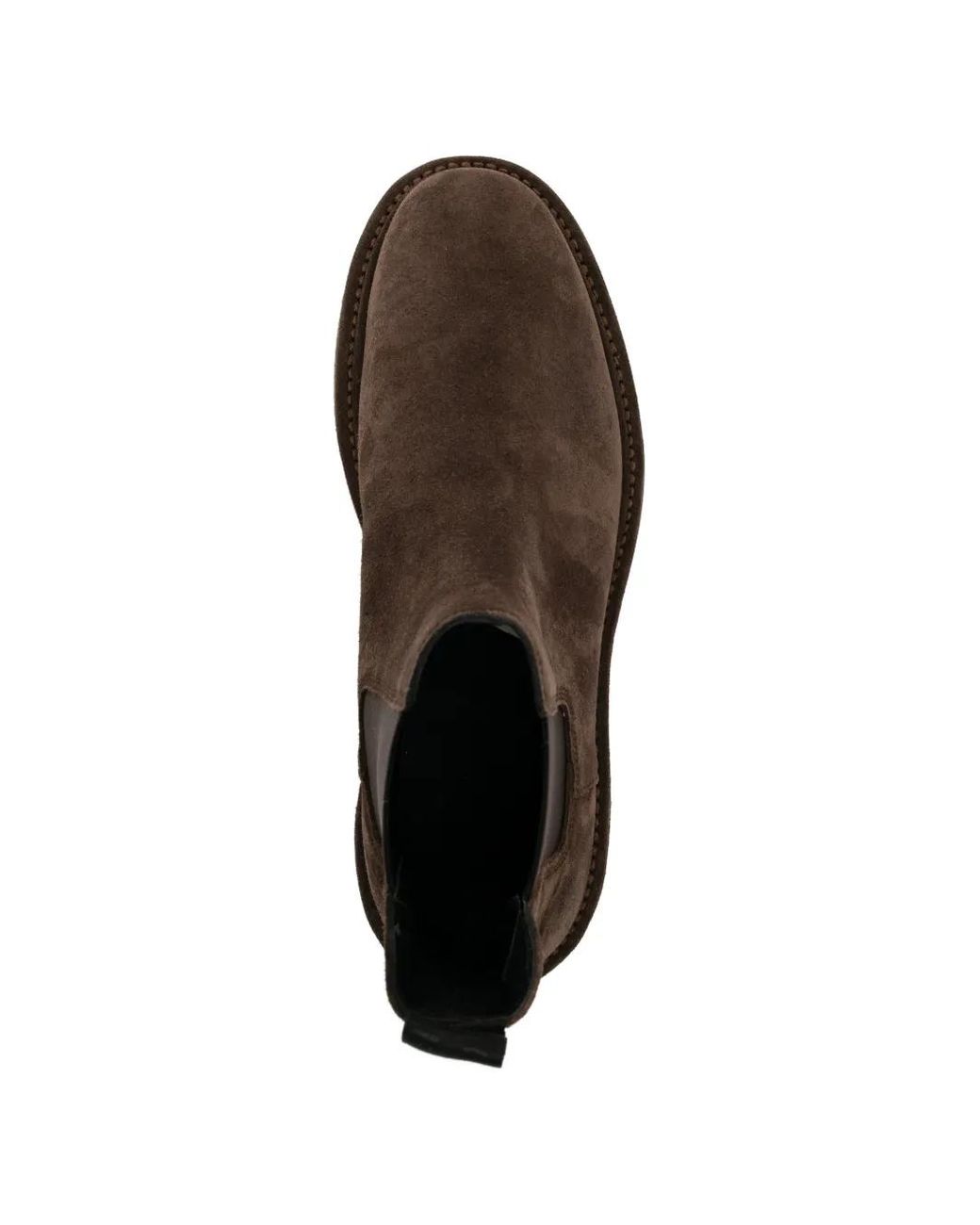 James Perse Brown Suede Chelsea Boots for men