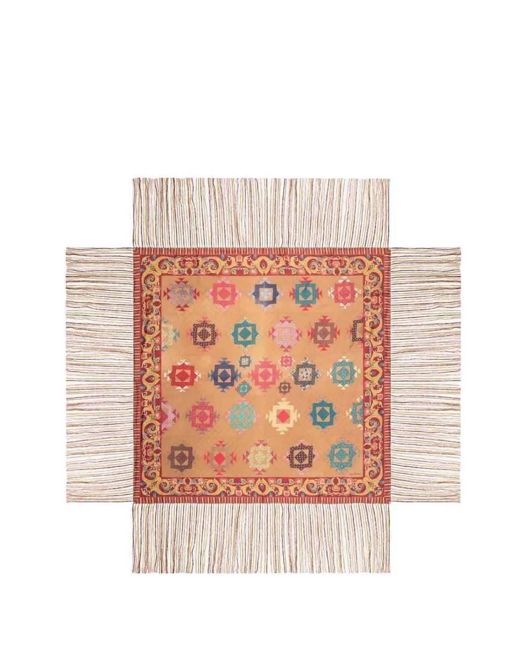 Pierre Louis Mascia White Aloeuw Shawl Scarf