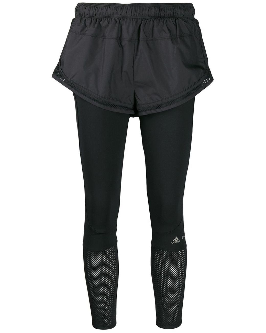 adidas By Stella McCartney Performance Essentials Shorts Over leggings in  Black | Lyst Canada