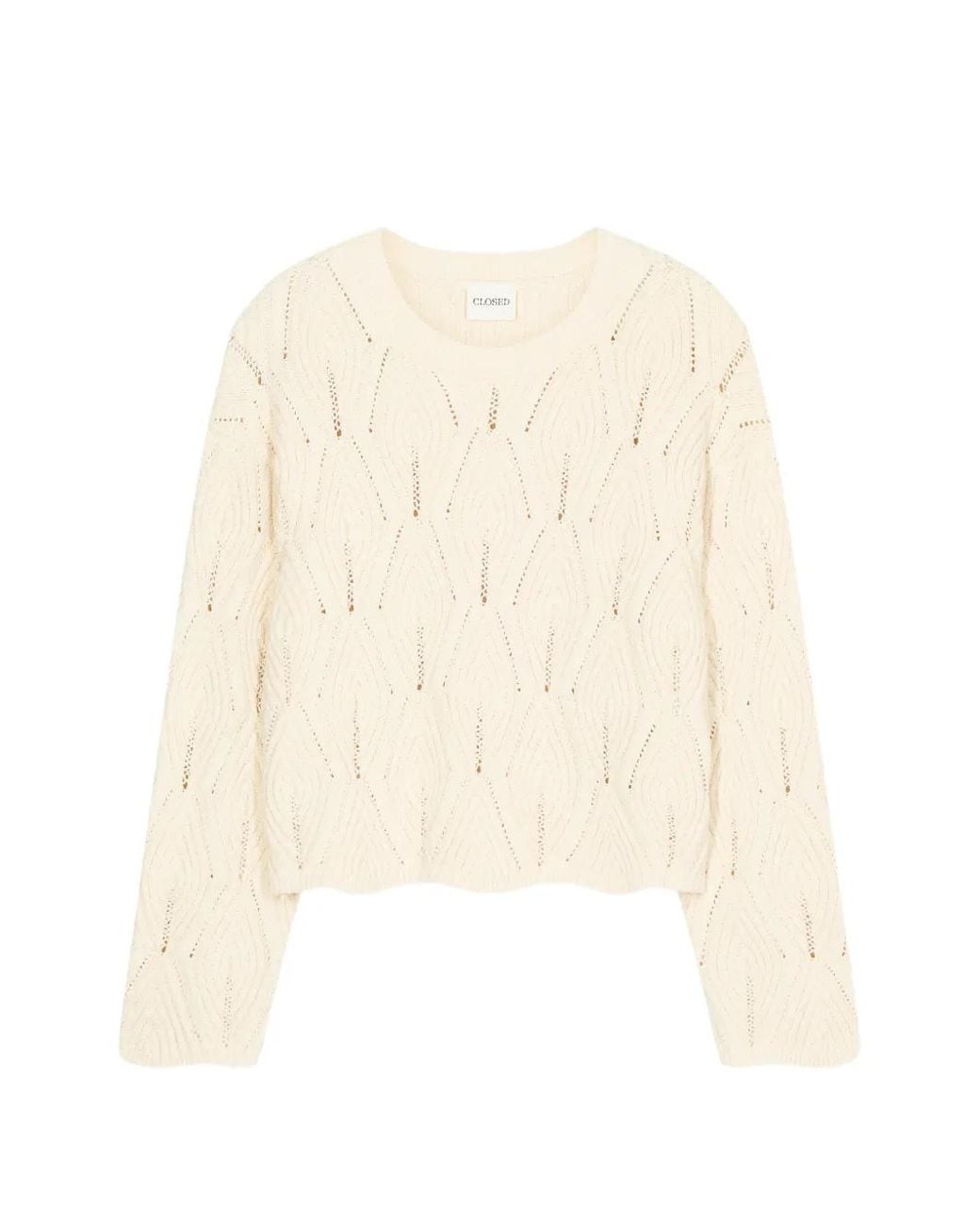 Closed White Crew-Neck Sweater