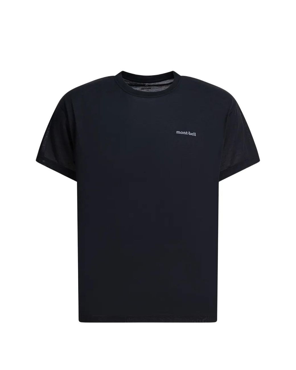 Montbell Black Logo-Print T-Shirt for men