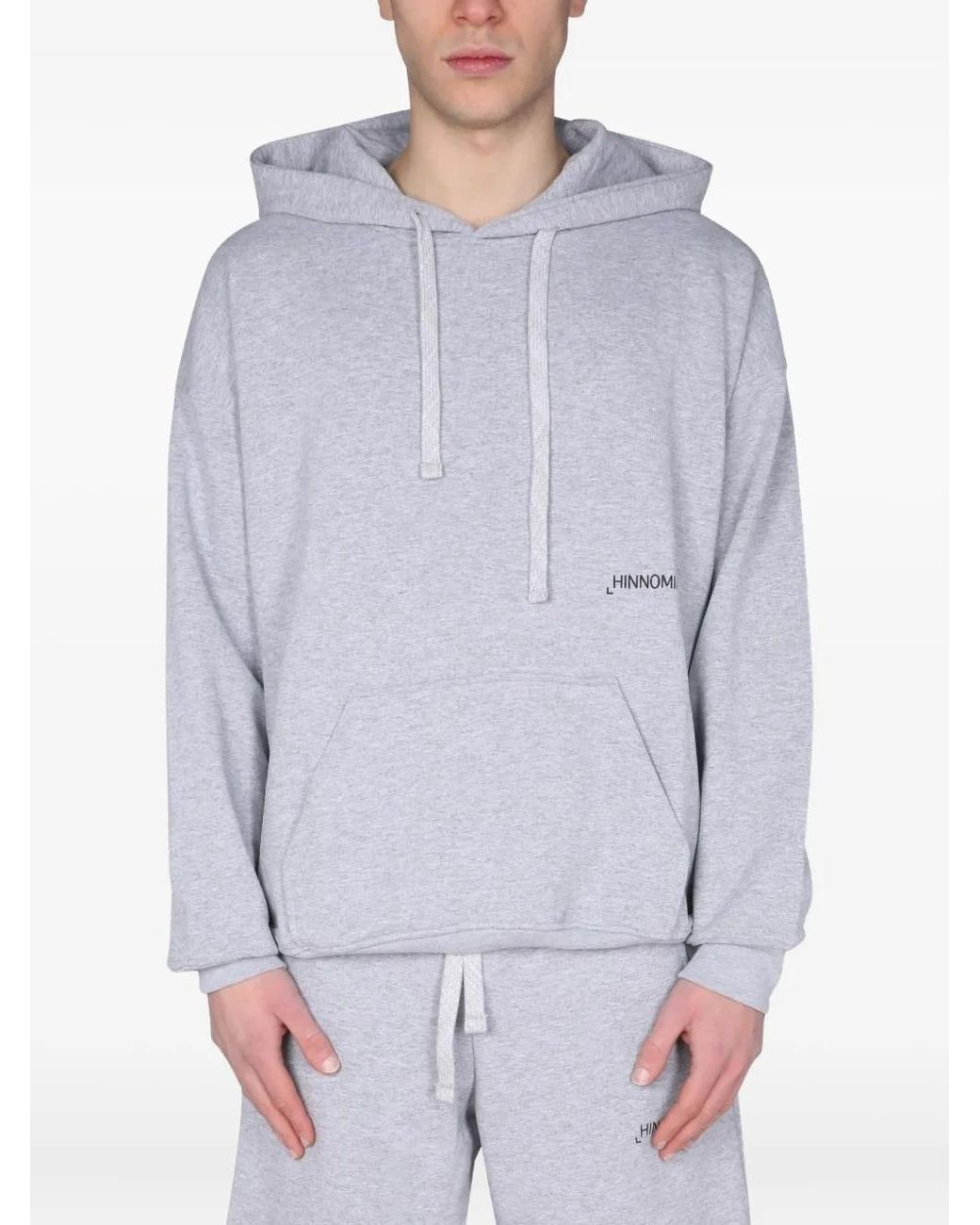 hinnominate Blue Drawstring Hooded Sweatshirt for men