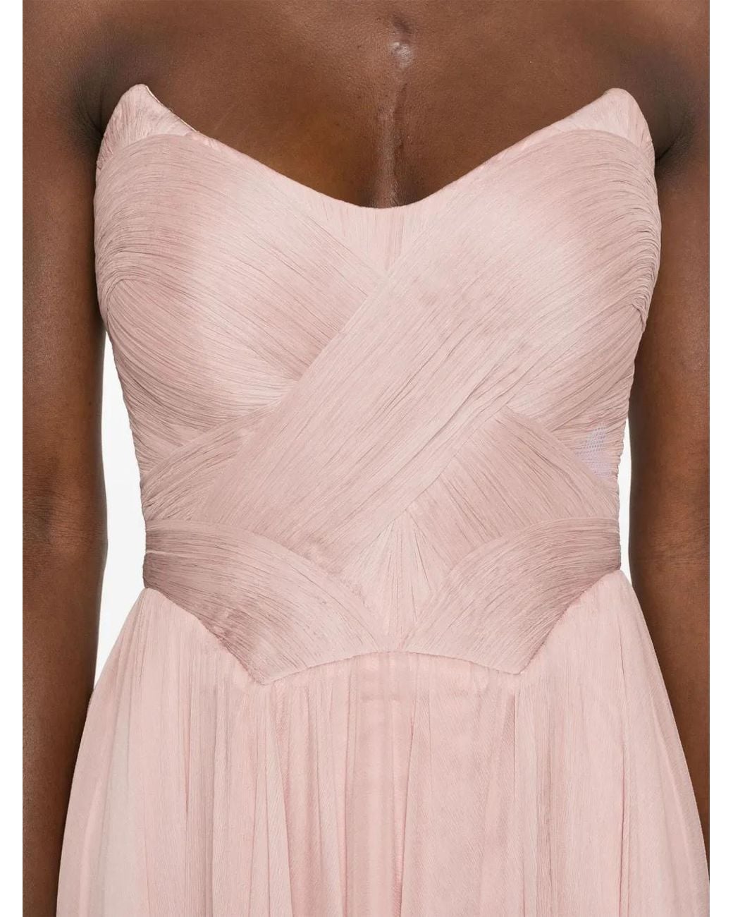 IRIS SERBAN Pink Perl Gown