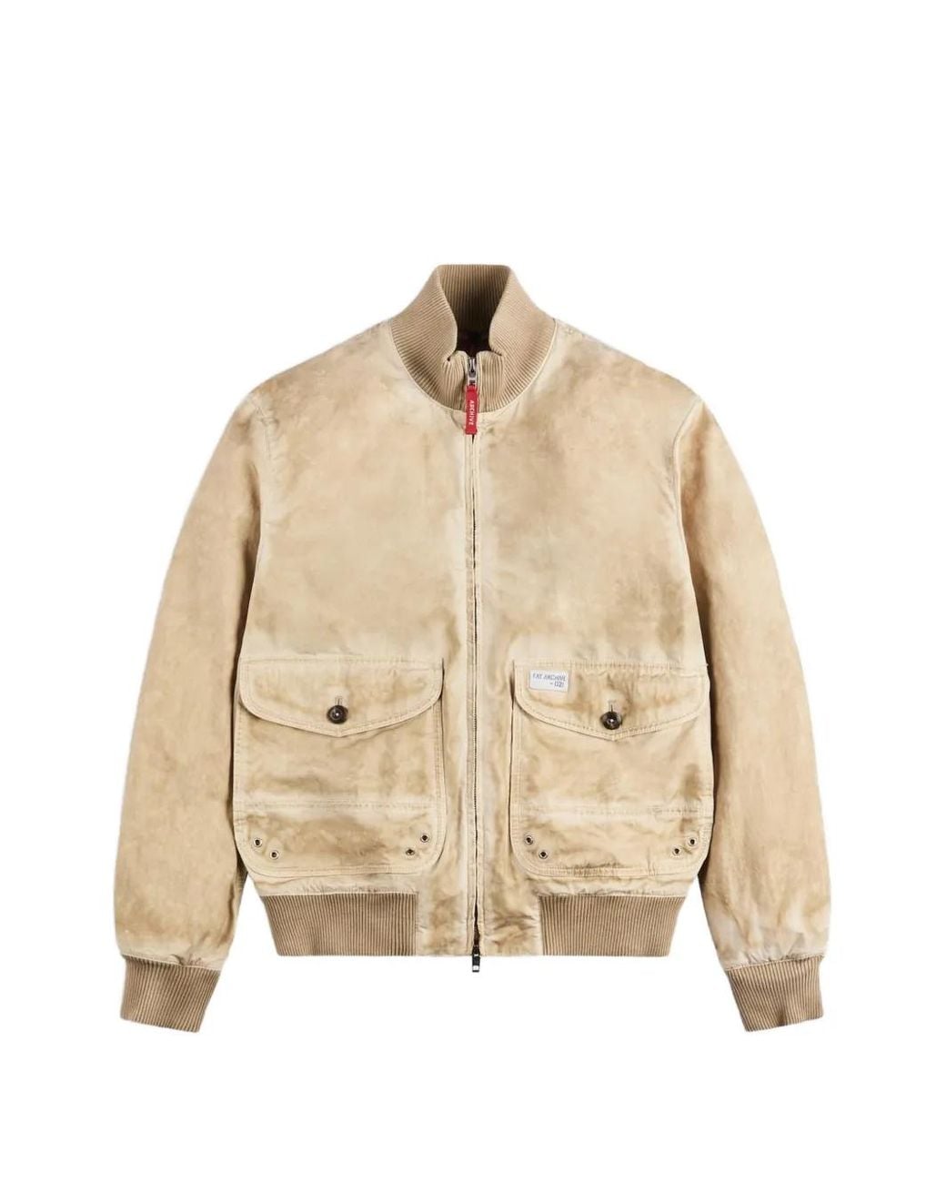 Fay Natural Stone-Washed Bomber Jacket for men