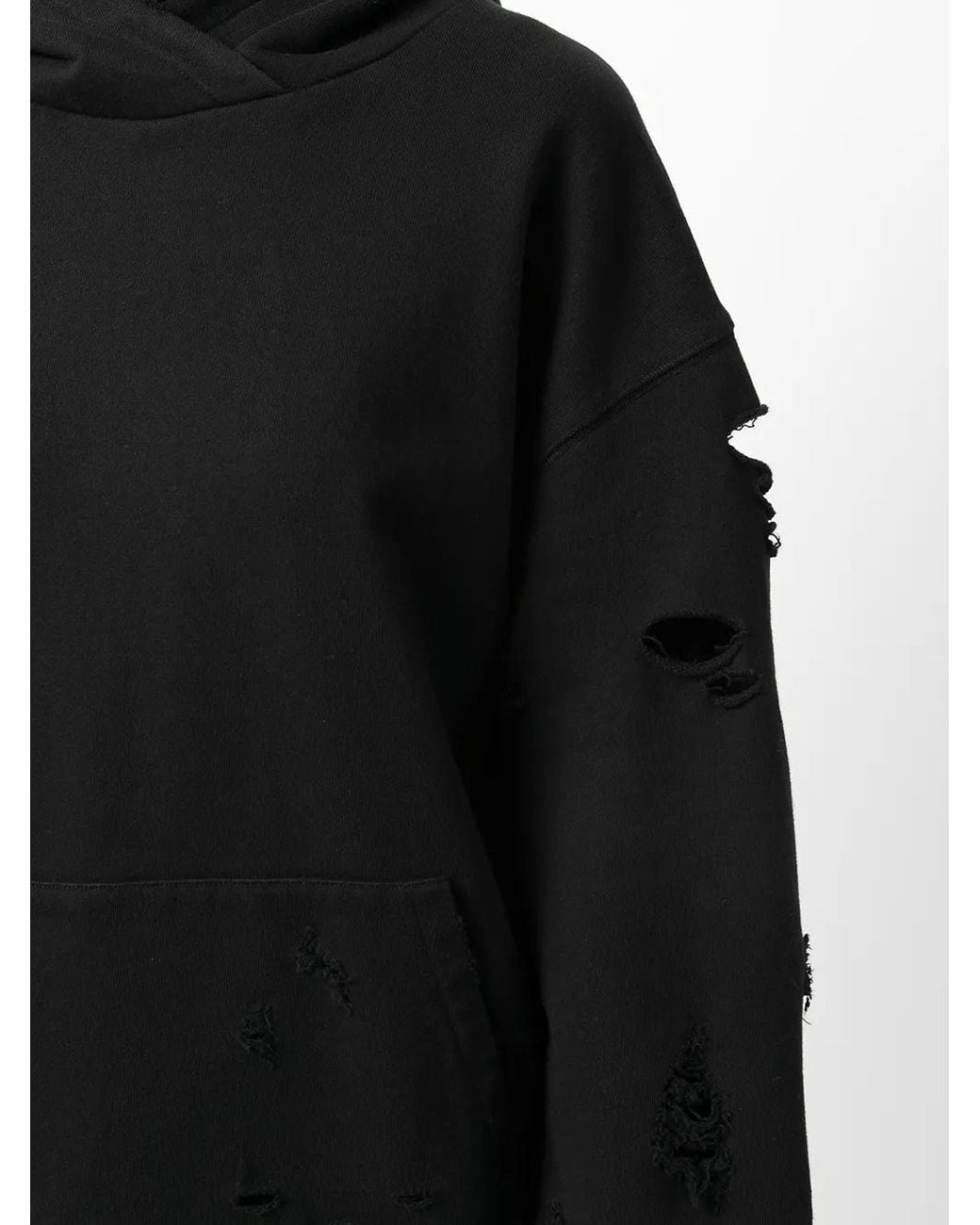 Goen.J Black Destroyed Layered Hoodie