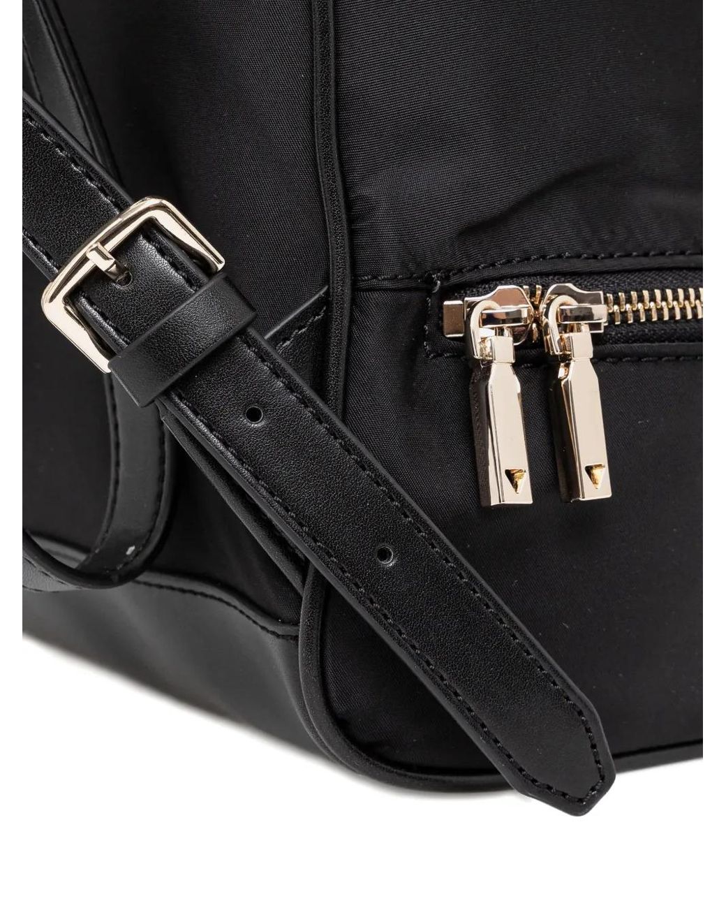 Guess Black Follie Logo-Appliqué Backpack