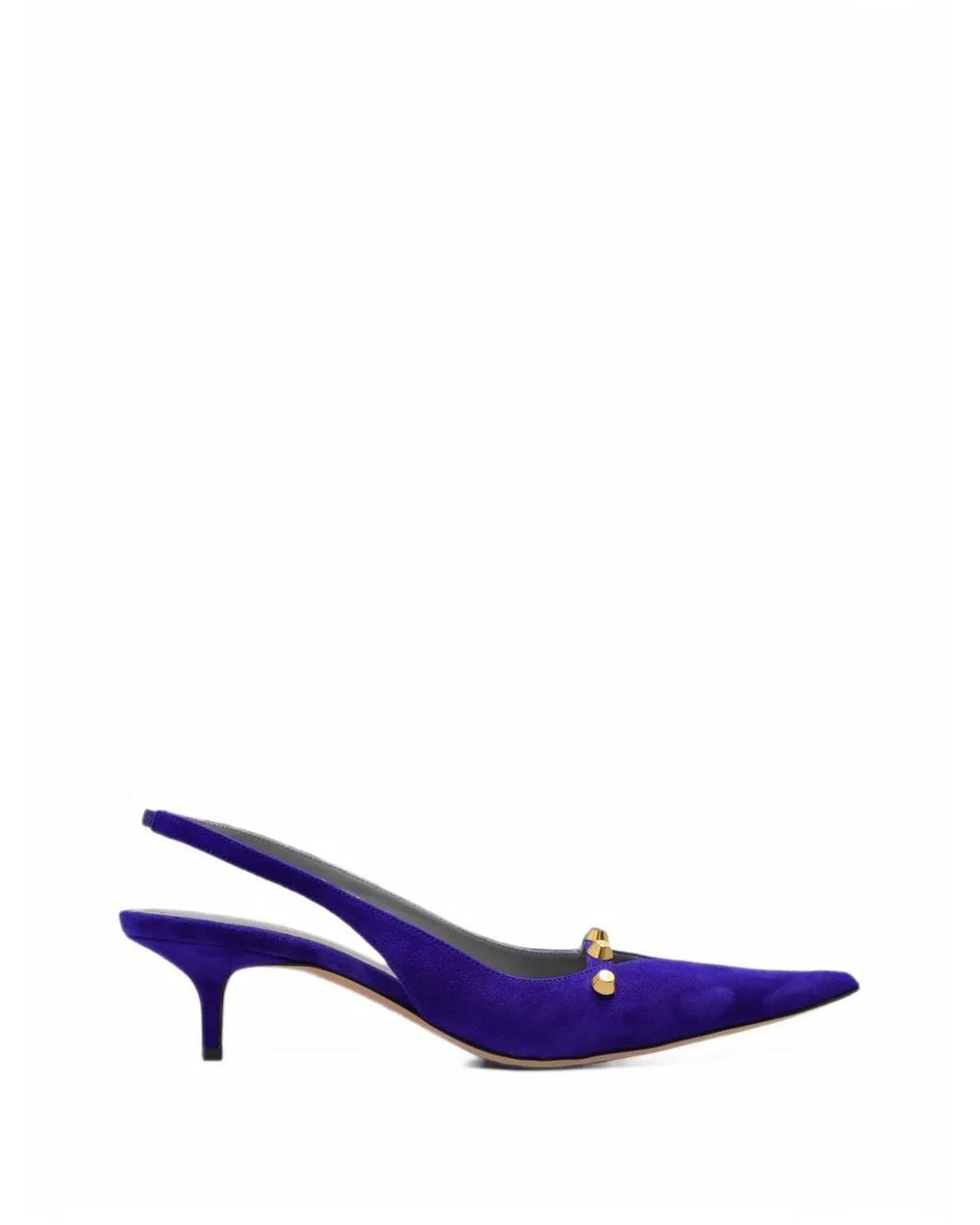 Balenciaga Blue M.City Stud-Embellished Pumps