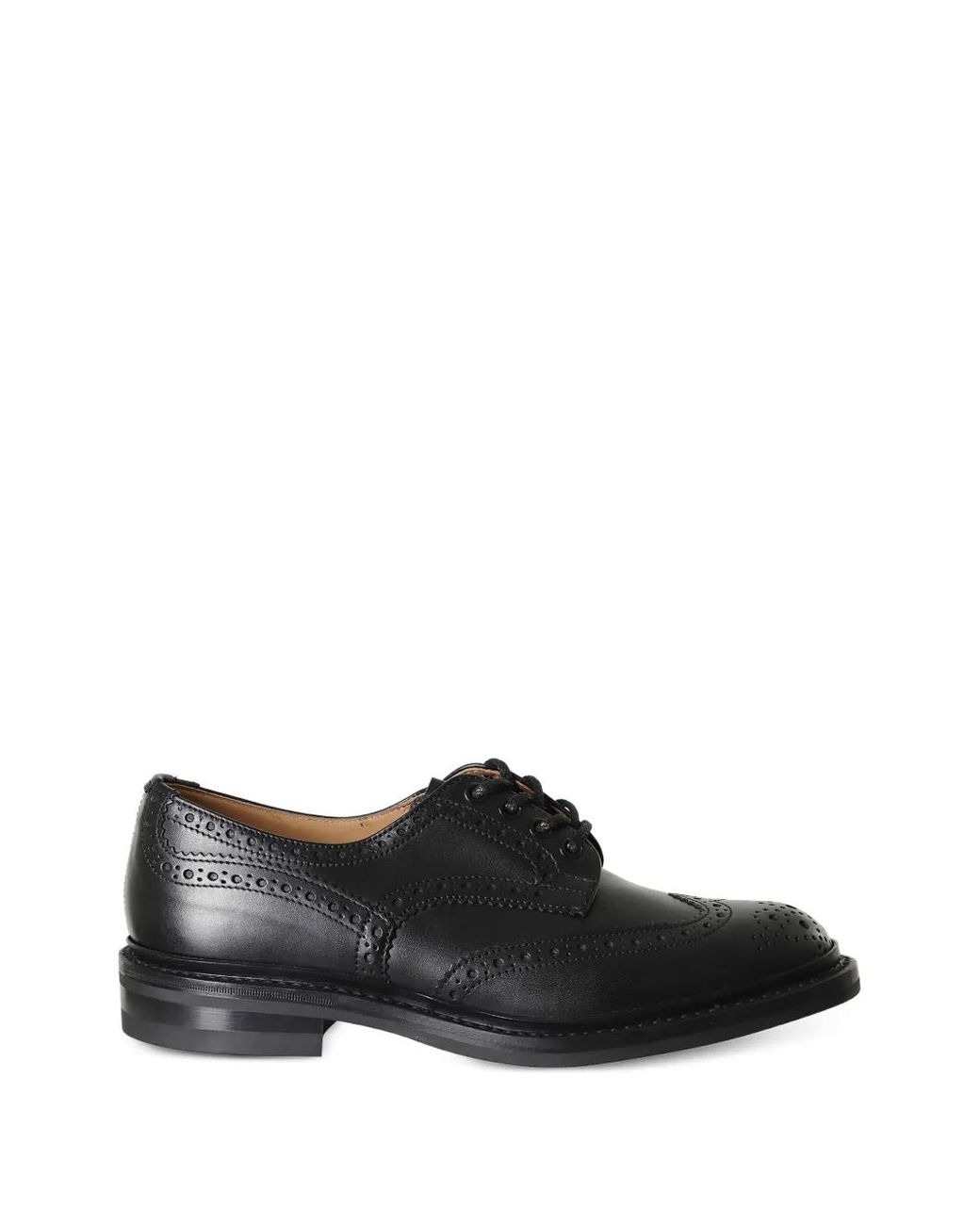 Tricker's Black Derbies Bourton En Cuir for men