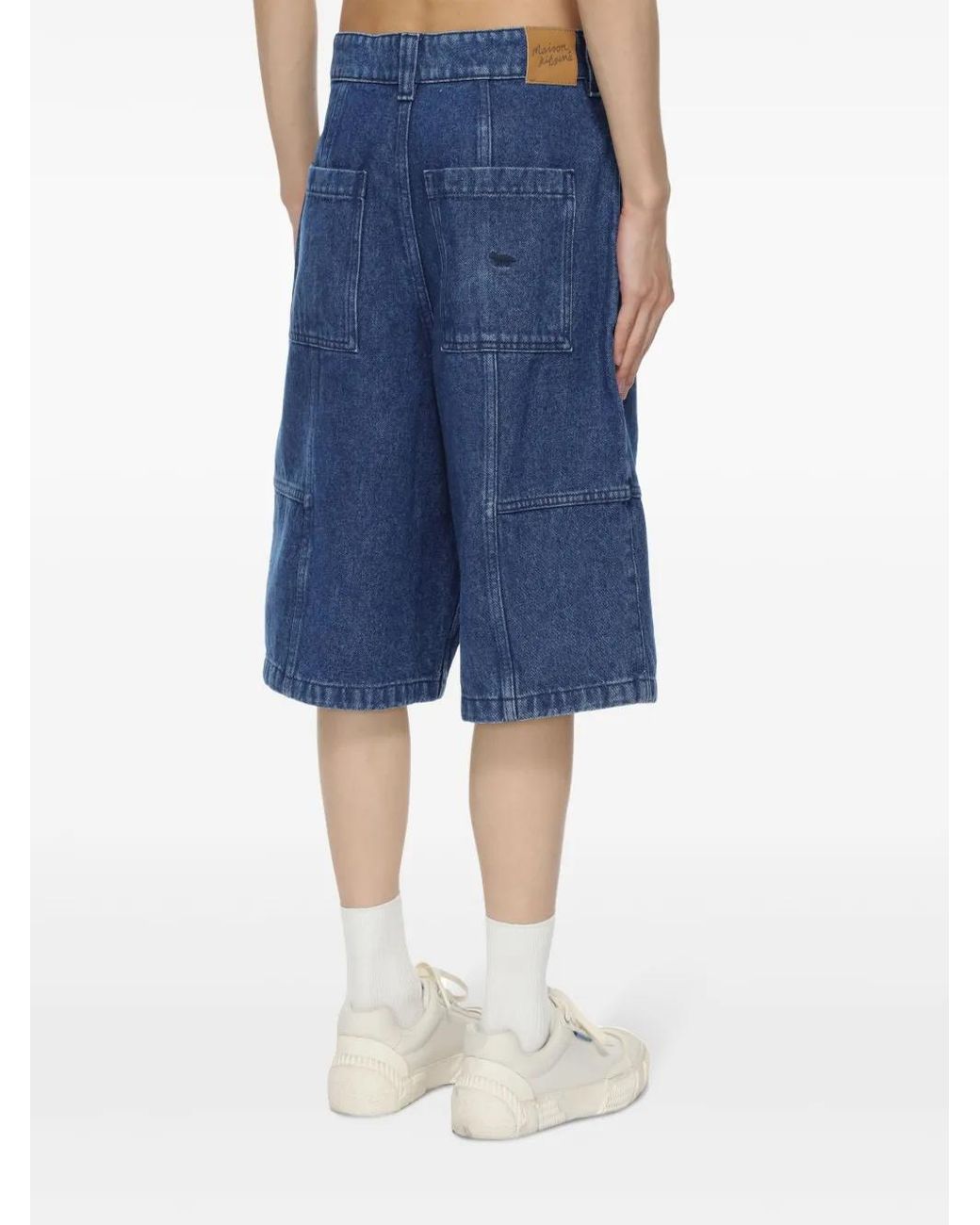 Maison Kitsuné Blue Workwear Denim Shorts for men
