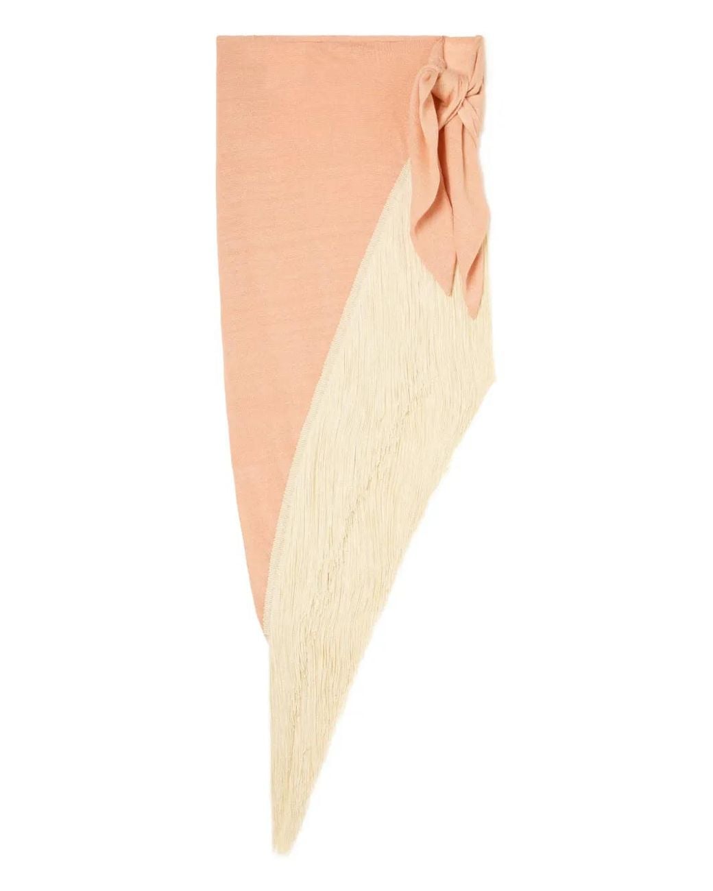 Alanui White Fringed Self-Tie Pareo