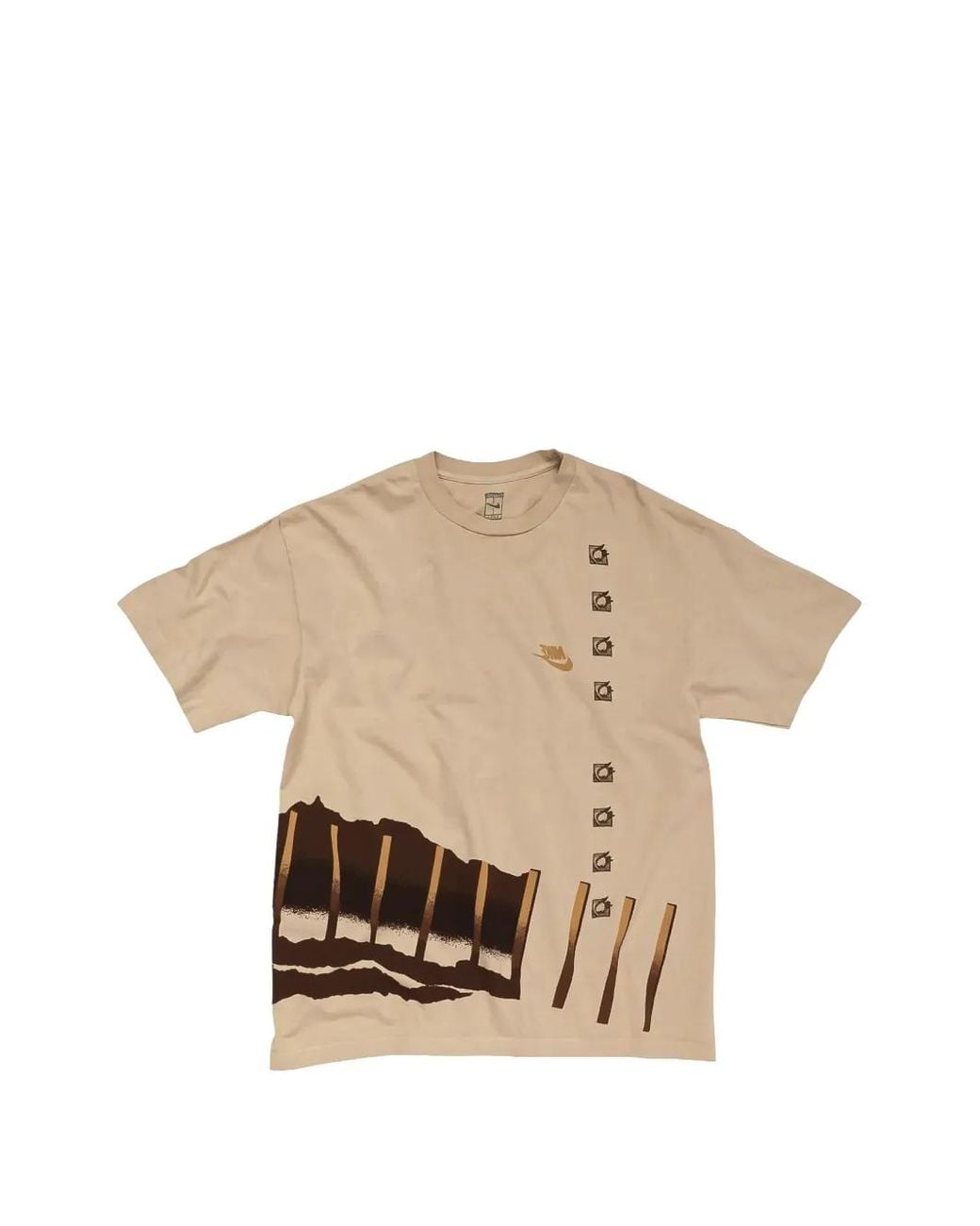 Travis Scott Natural X Nike Cj Slice T-Shirt for men