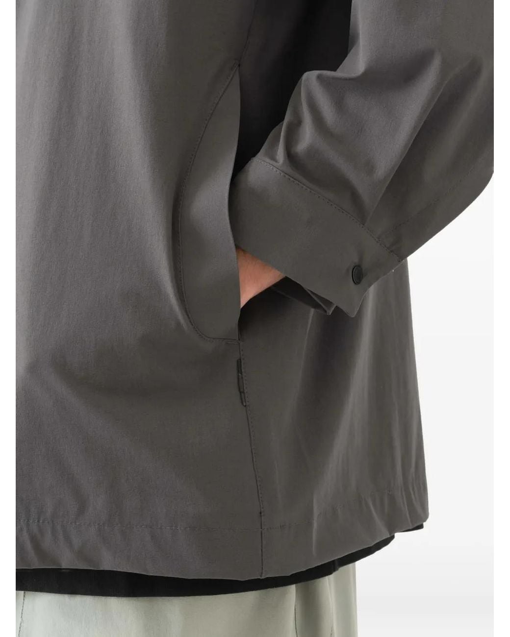 Maharishi Gray Zip-Up Lightweight Jacket for men
