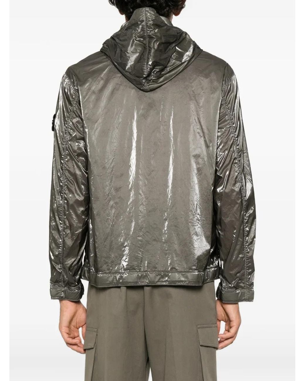 Stone Island Brown 41Ns01 Zip-Up Jacket for men