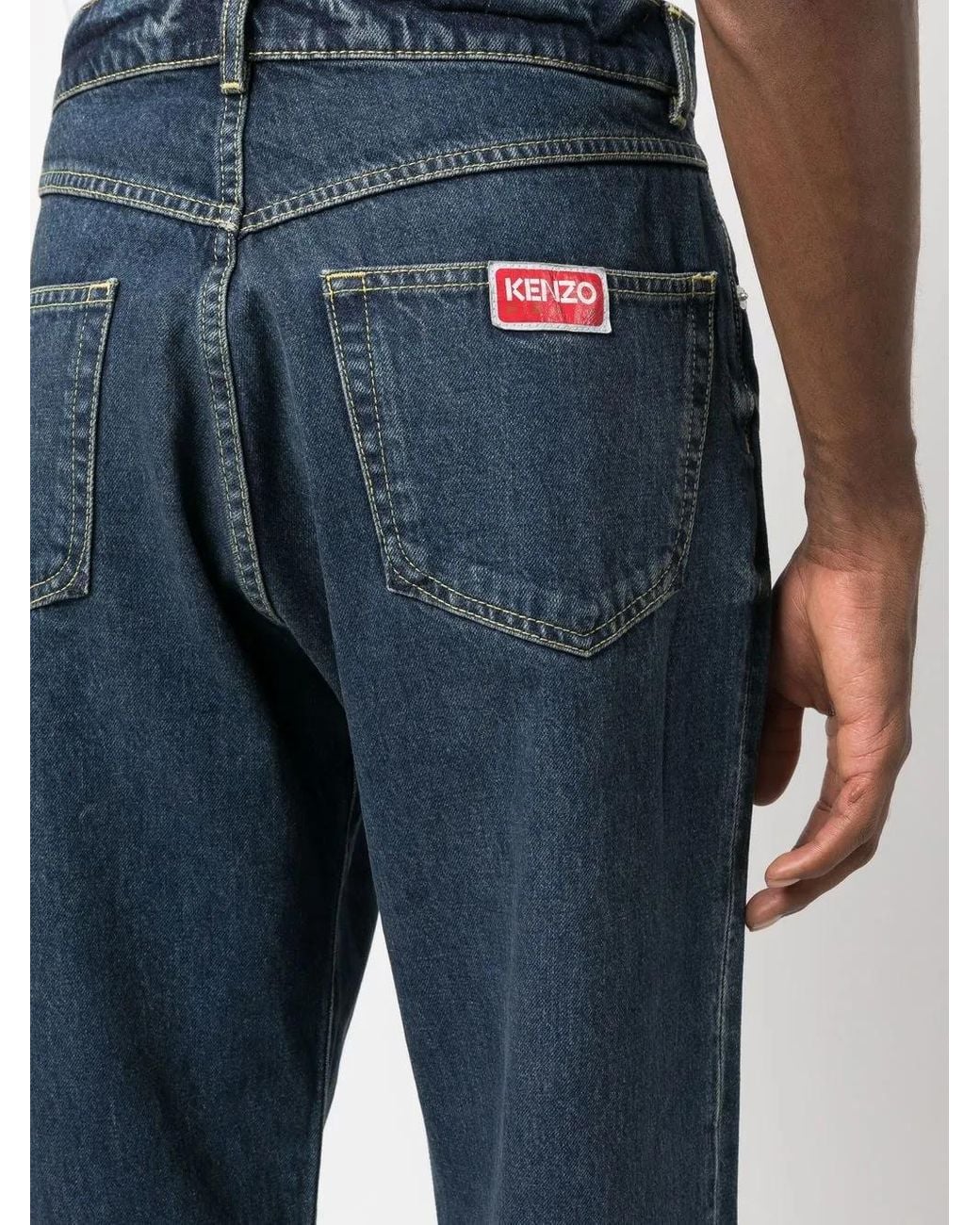 KENZO Straight Jeans in het Blue voor heren