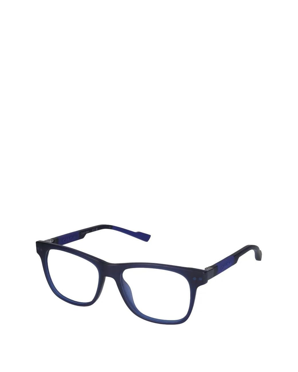 Calvin Klein Blue Square-Frame Glasses for men