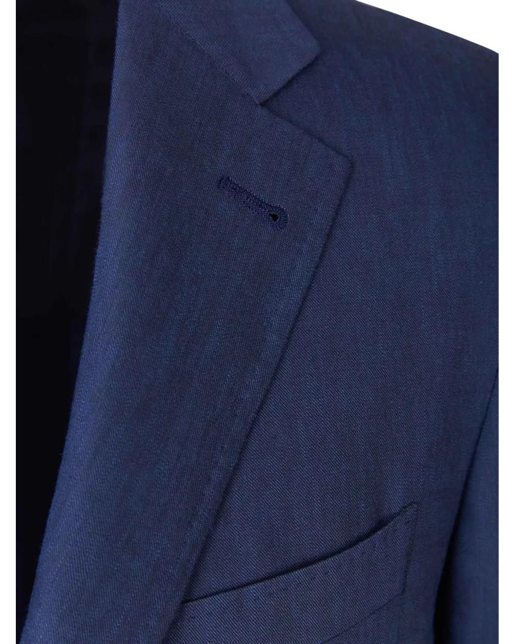 Canali Blue Two-Button Flap-Pocket Suit for men