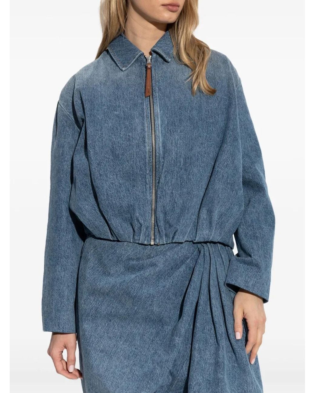 Loewe Blue Draped Jacket