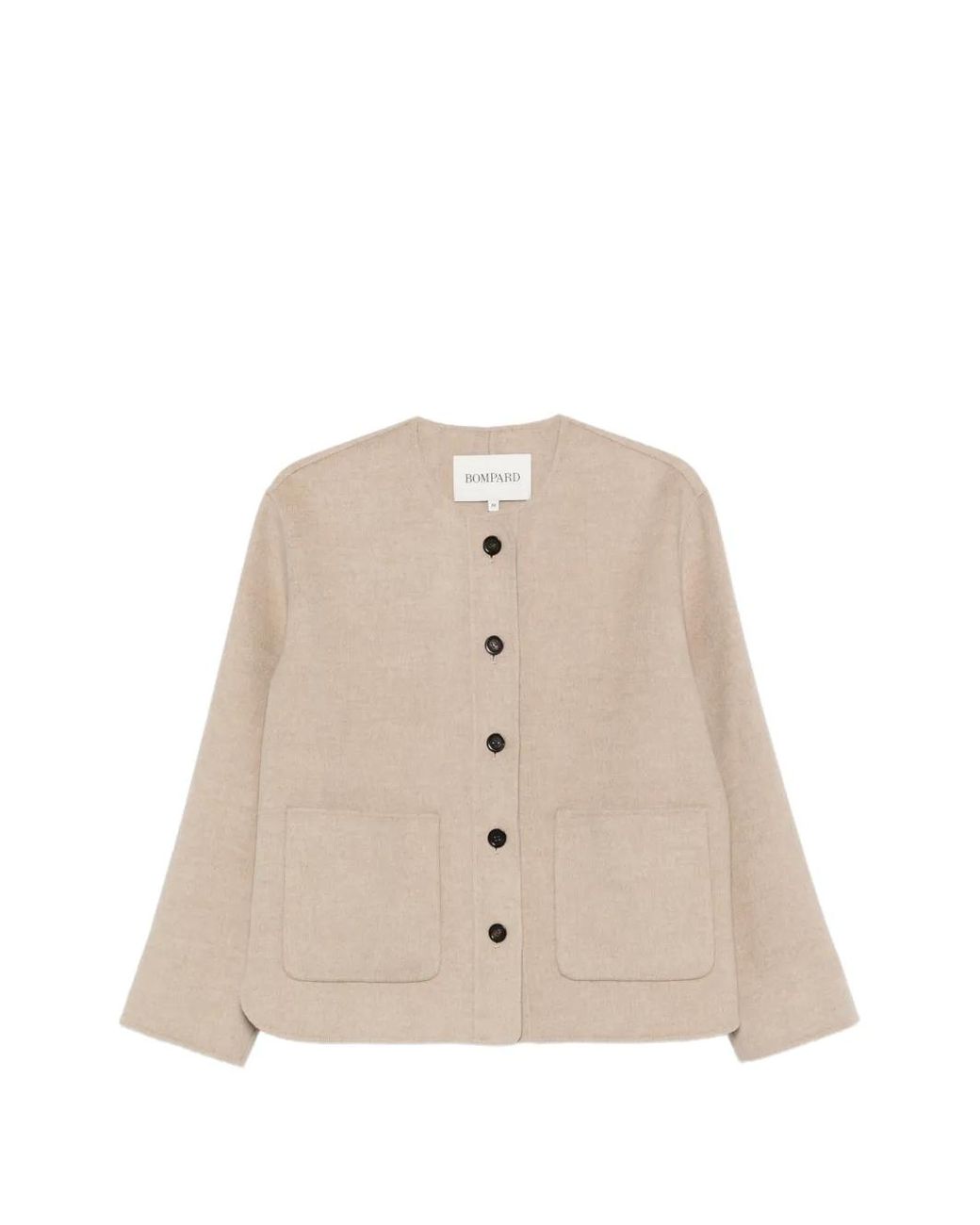 Bompard Natural Collarless Double-Sided Jacket