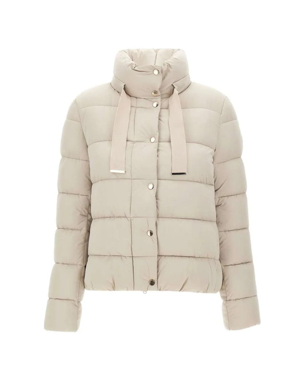 Save The Duck White Piumino Camelia Quilted Puffer Jacket