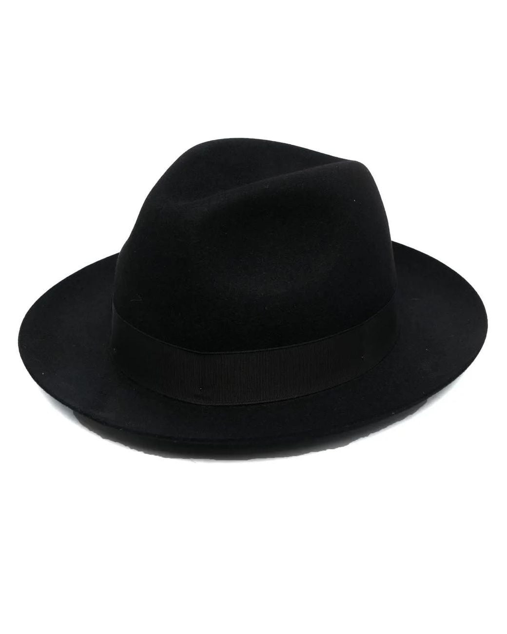 Borsalino Black Wool Hat