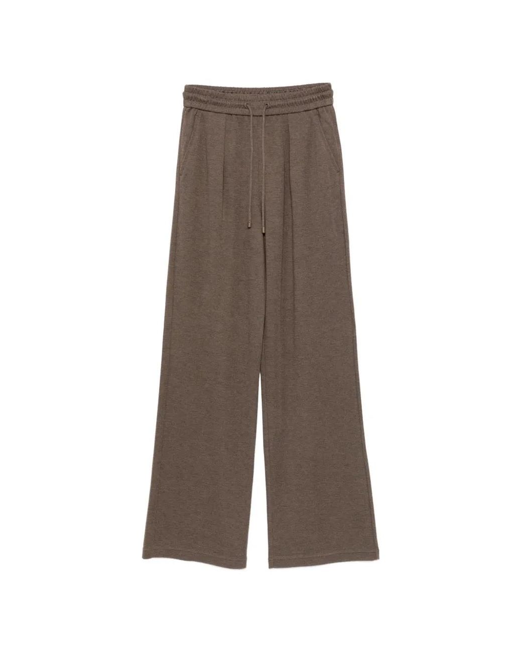 Max Mara Brown Pantalon De Jogging À Lien De Resserrage