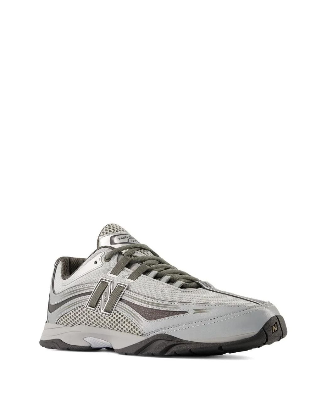 New Balance Gray Rc56 Logo Low-Top Sneakers