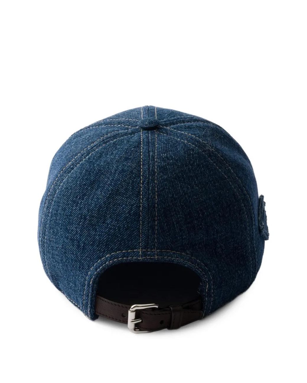Prada Blue Denim Baseball Cap for men