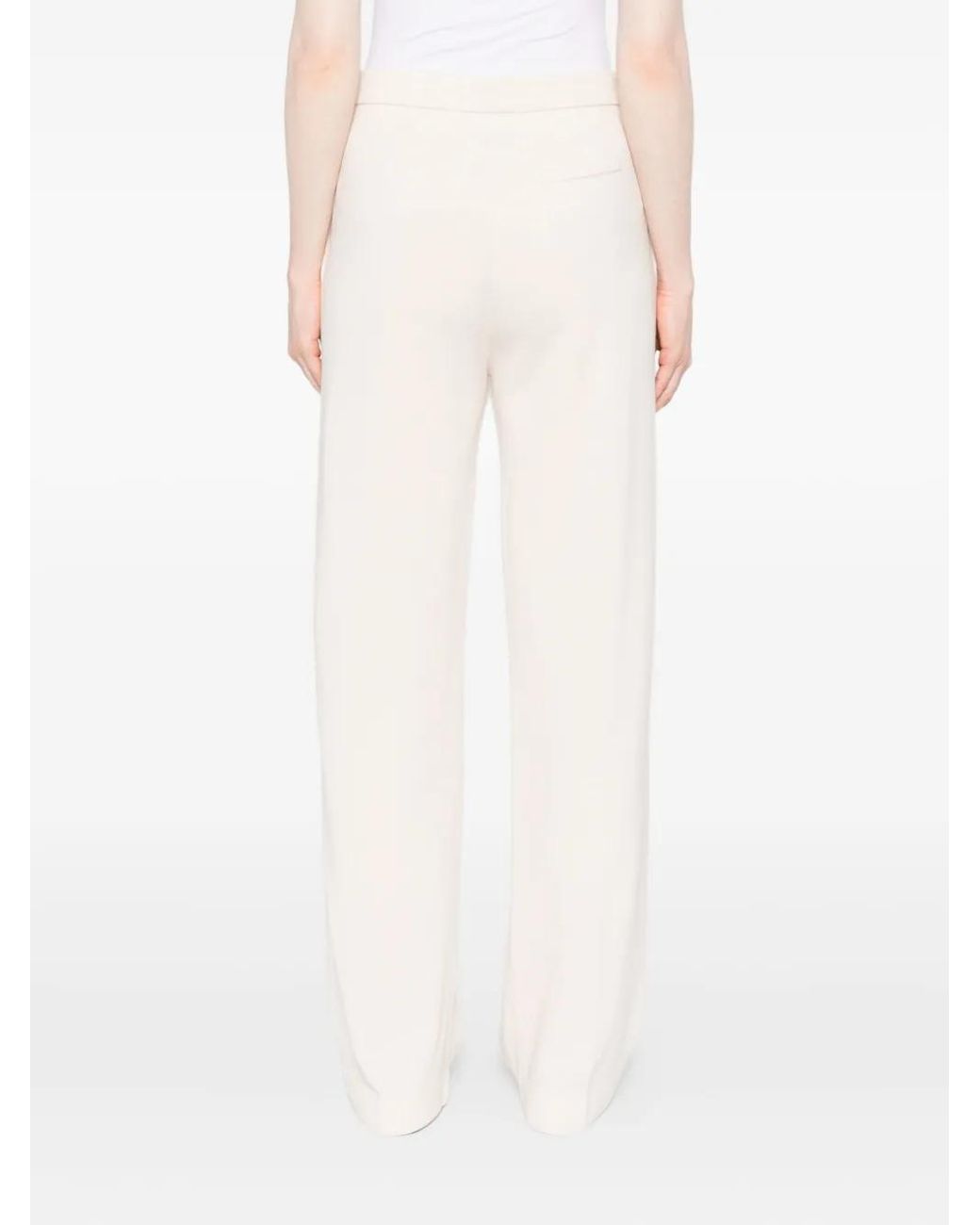Forte_forte White High-Waisted Trousers