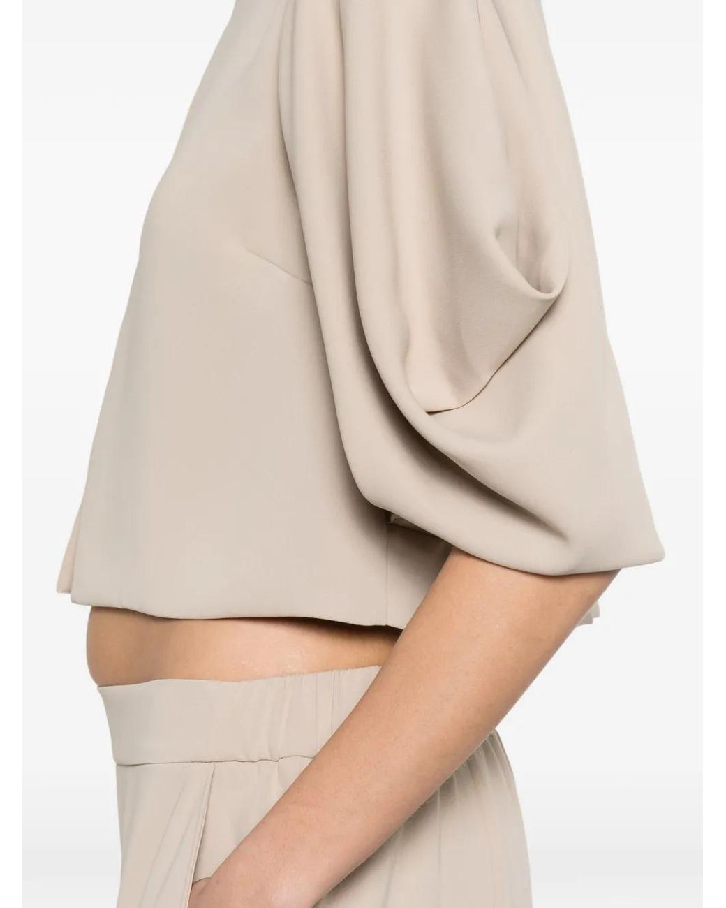 P.A.R.O.S.H. Natural Batwing-Sleeve Jacket