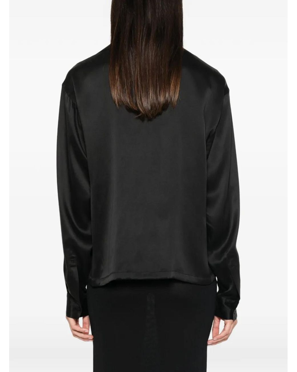 Tom Ford Black Silk Blouse Blouses