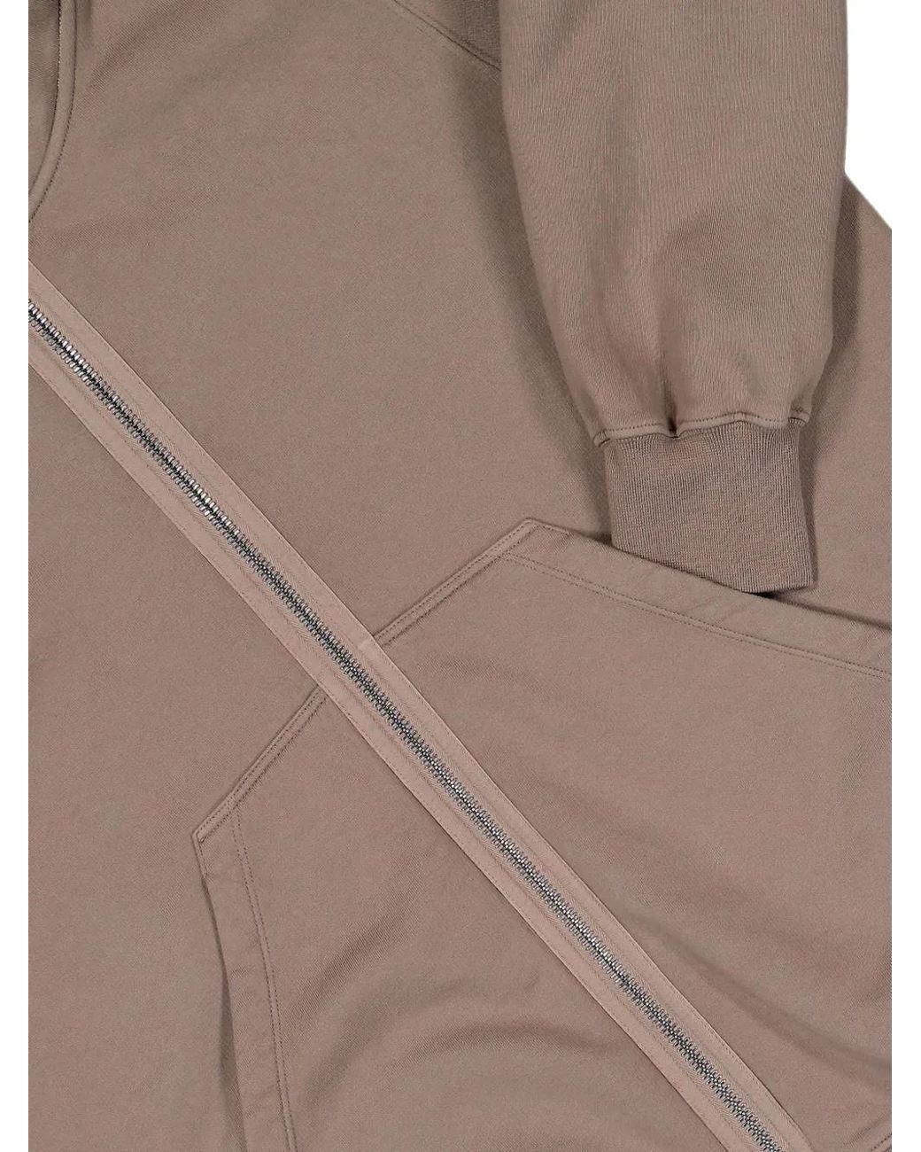 Rick Owens Brown Jumbo Gimp Hoodie for men