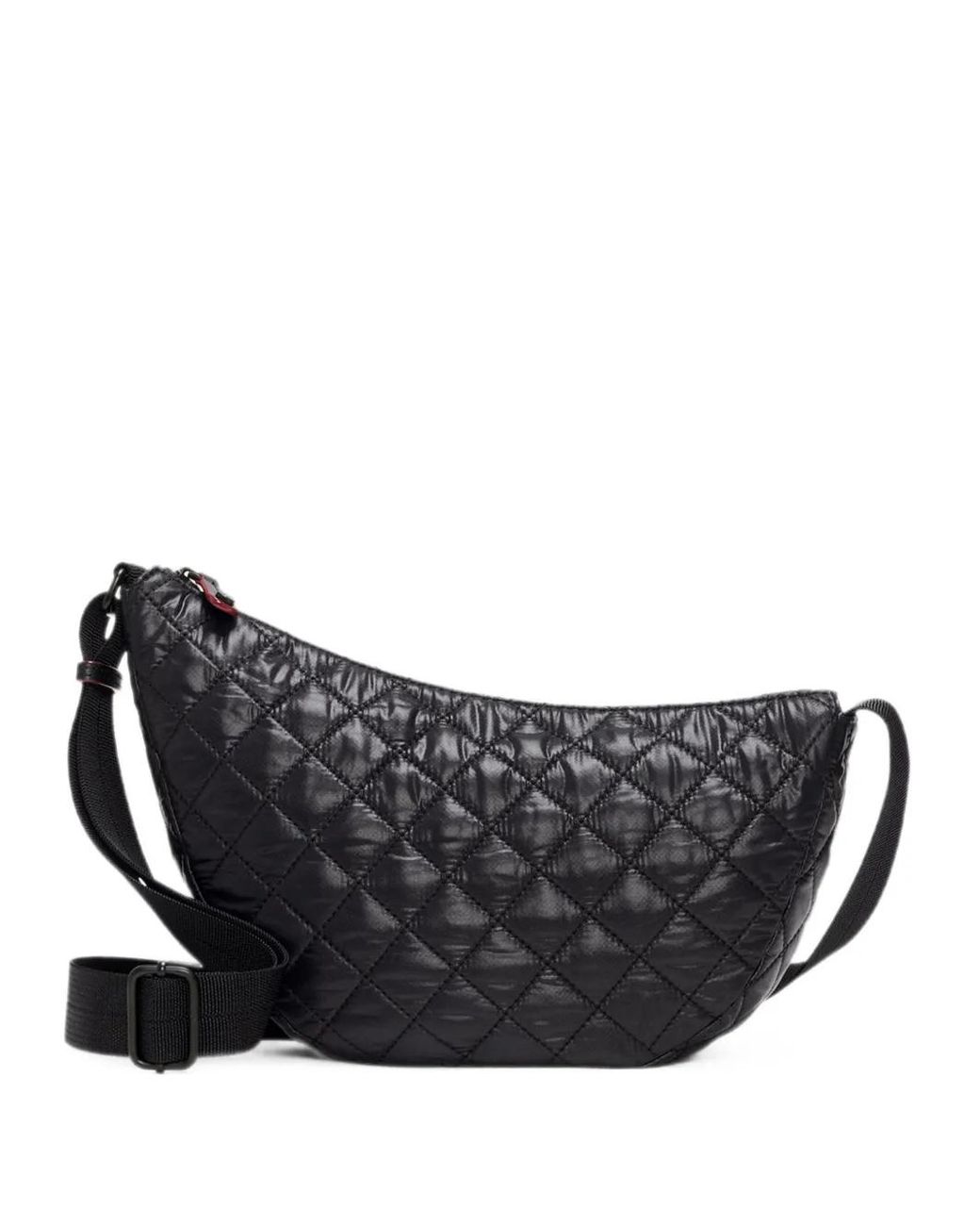 MZ Wallace Black Small Metro Smile Crossbody Bag