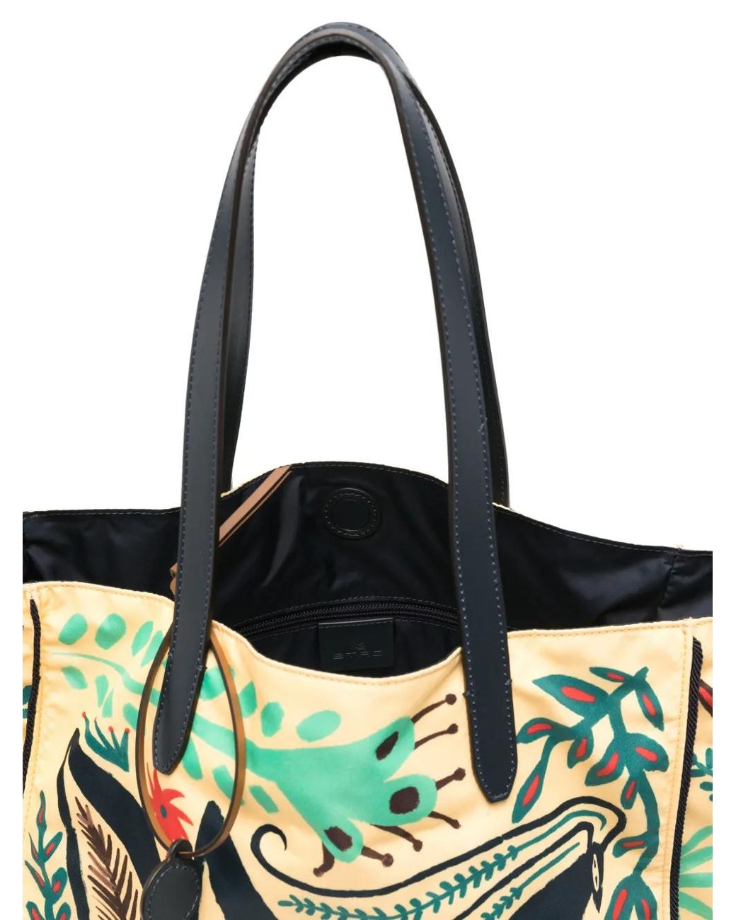 Etro Blue X Tabby Booth Unfold Me Graphic-Print Shoulder Bag