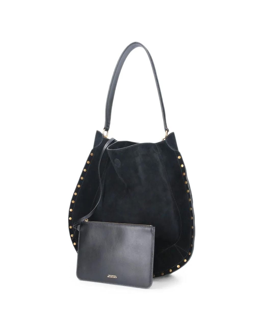 Isabel Marant Black Oskan Soft Shoulder Bag