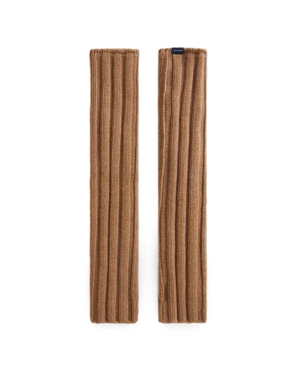 Woolrich Brown Ribbed-Knit Thumb-Slot Gloves