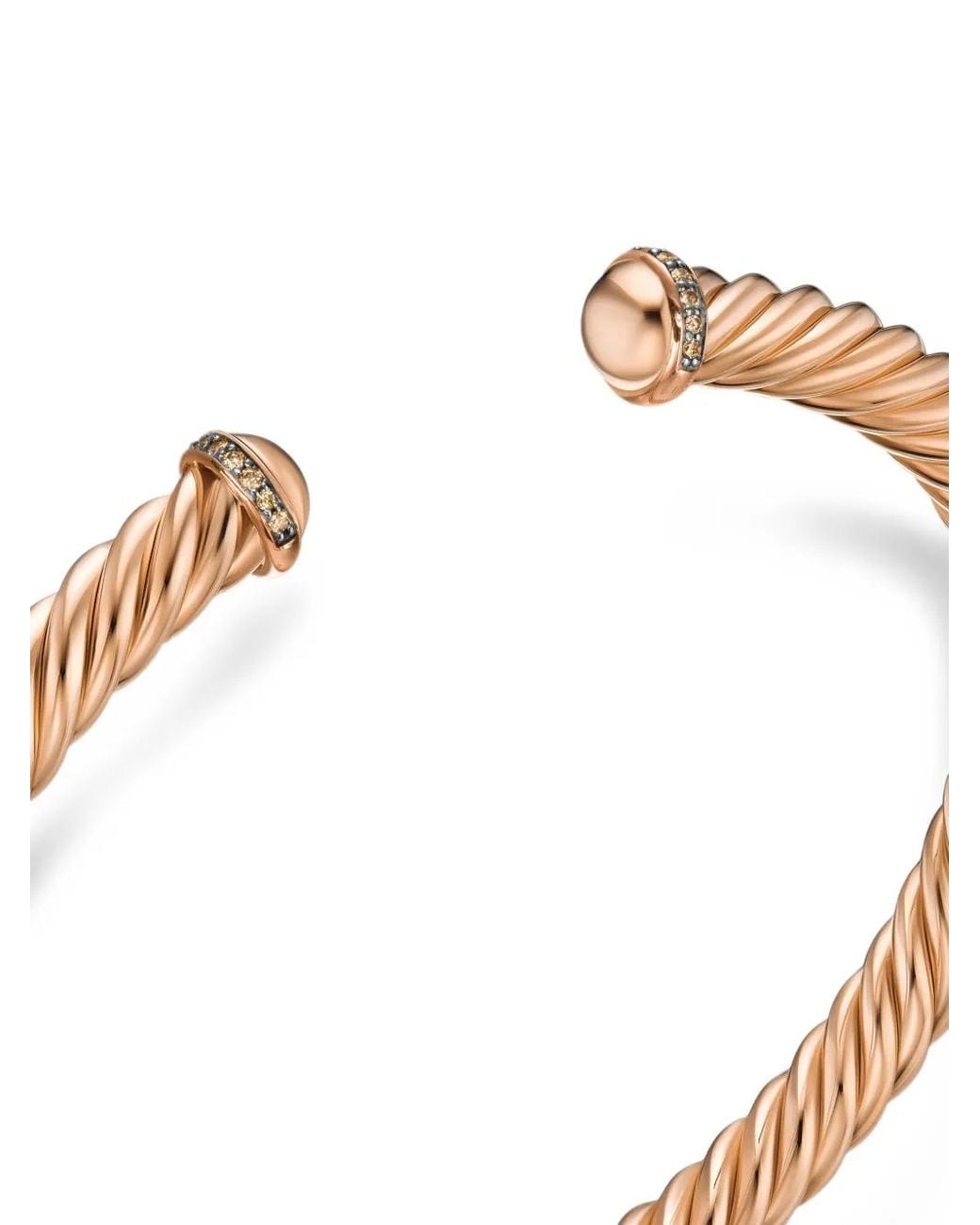 David Yurman Metallic Cable Diamond Bracelet for men