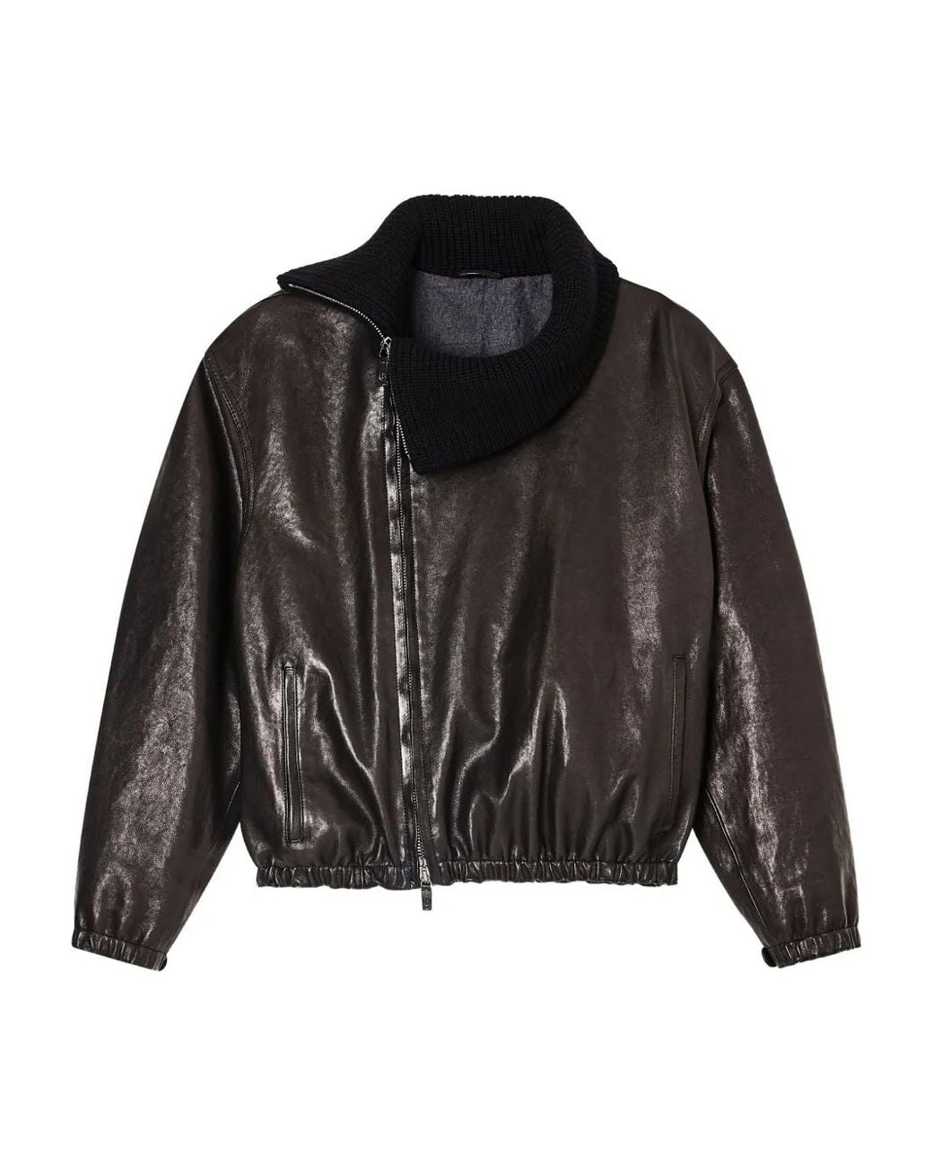 Giorgio Armani Black Leather Jacket for men