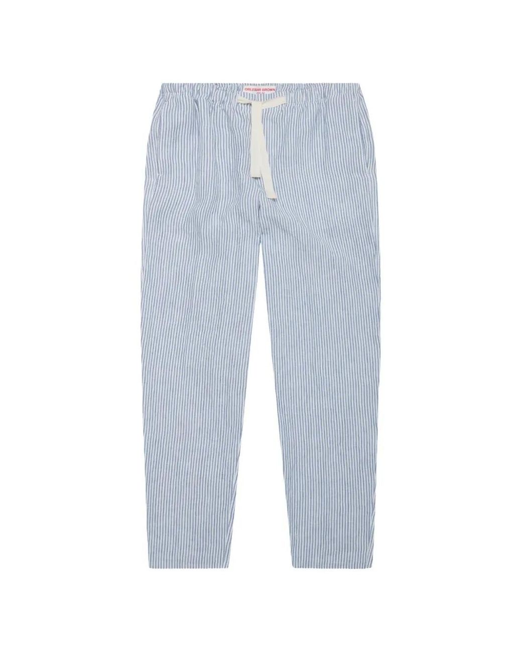 Orlebar Brown Blue Alex Striped Trousers for men