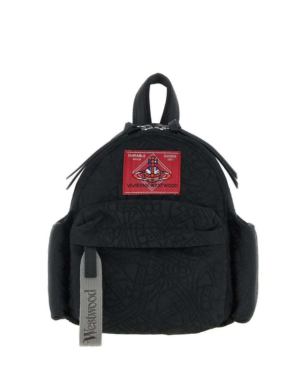 Vivienne Westwood Small George Monogram-jacquard Backpack in Black