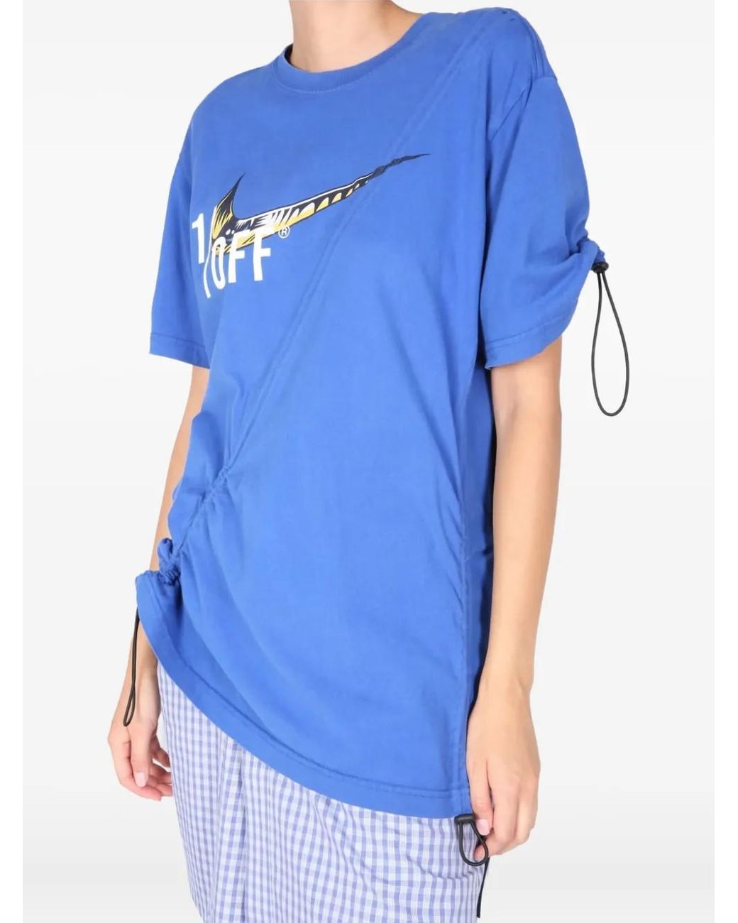 1/OFF Blue Drawstring Dress