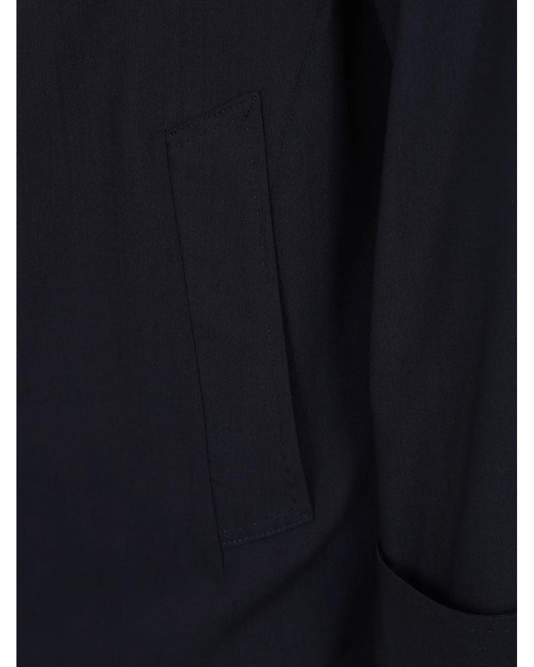 Barba Napoli Blue Wool Coat for men