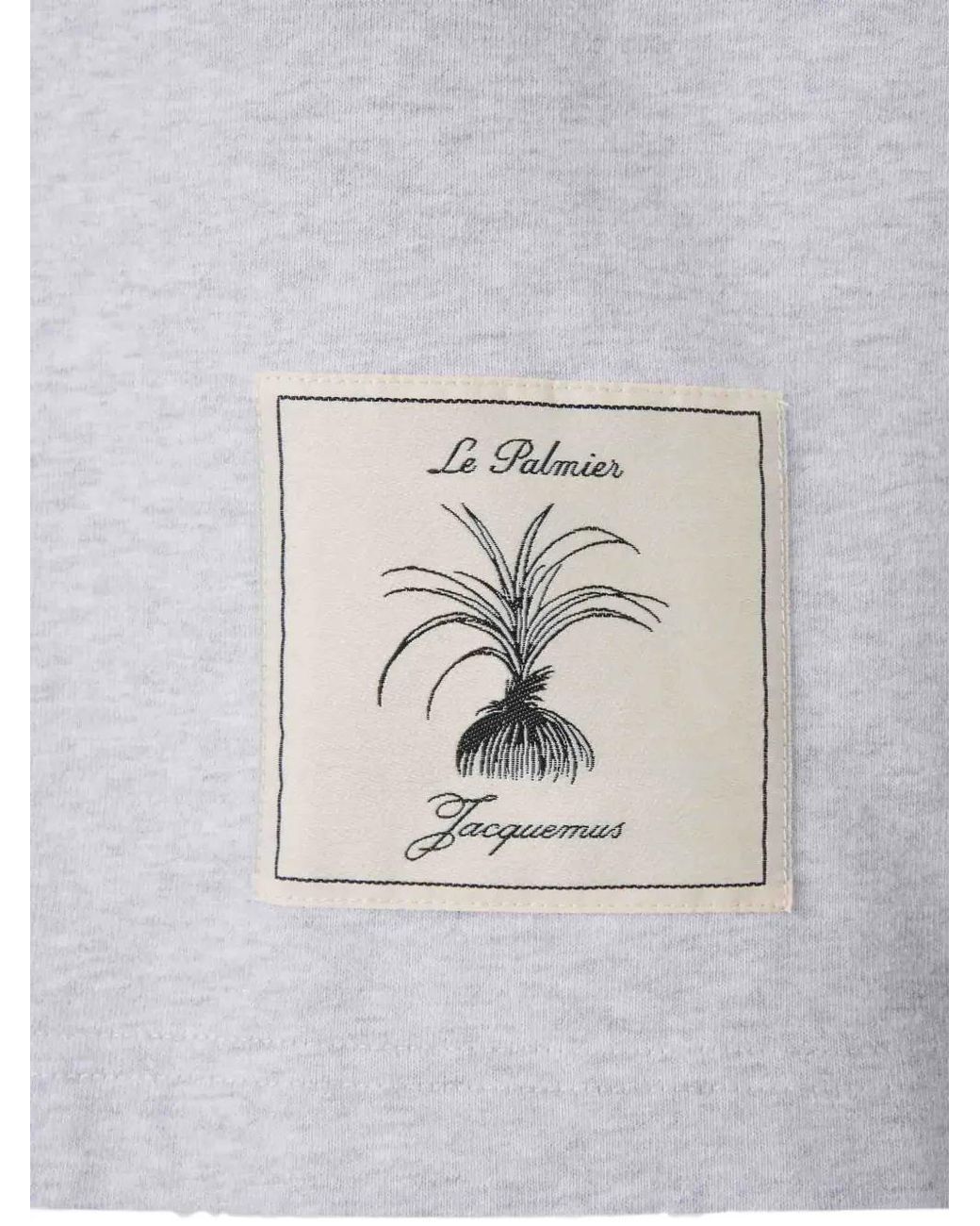 Jacquemus White Logo-Patch T-Shirt for men