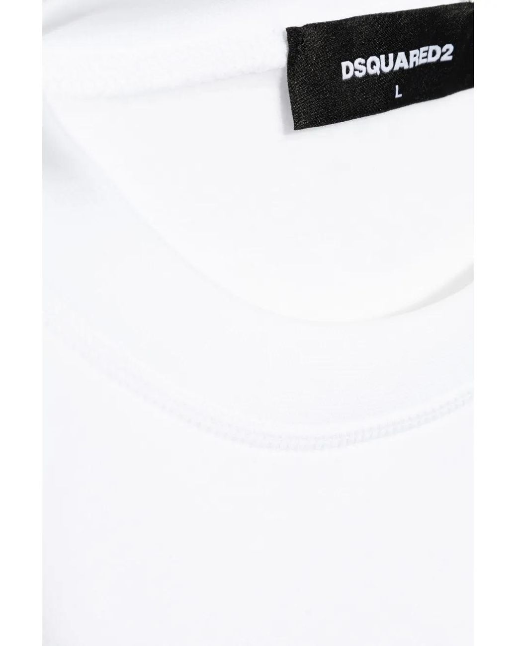 DSquared² White Graphic-Stamp Sweatshirt for men